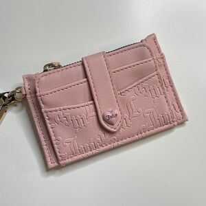 Juicy Couture Pink Diamond Heartless Tab Elongated Cardholder Coin purse